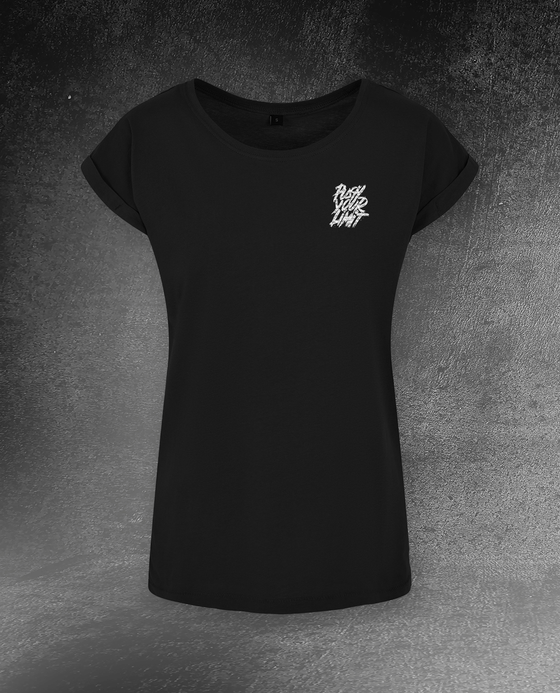 DAMEN T-SHIRT LONG TEE "PUSH YOUR LiMiT"