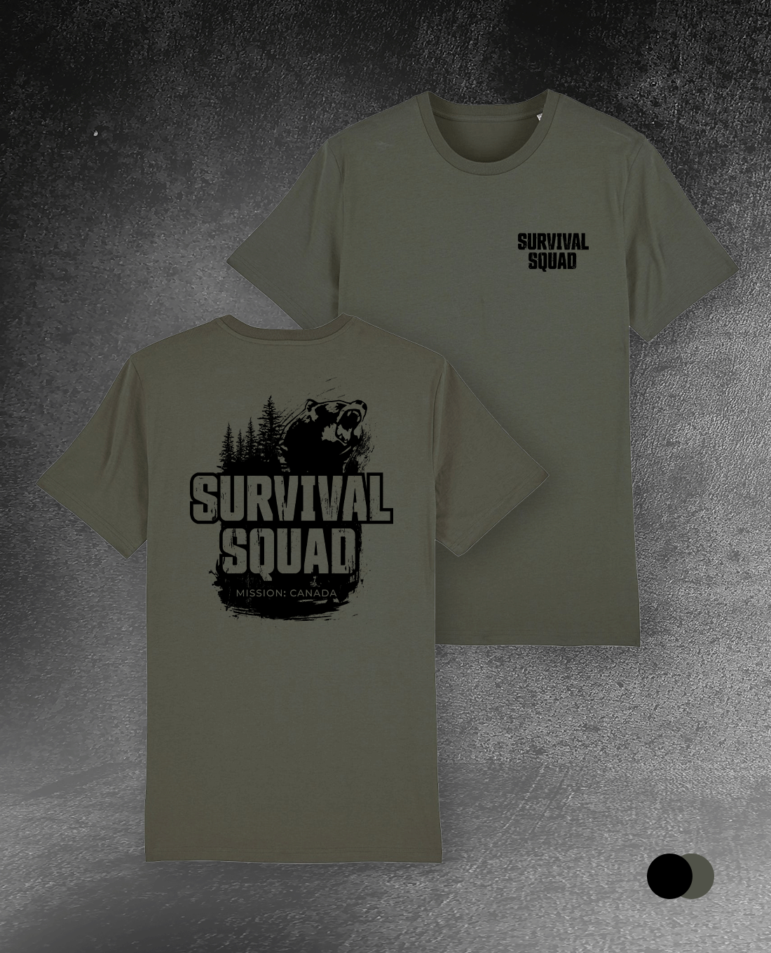 T-SHIRT "SURVIVAL SQUAD" BÄR