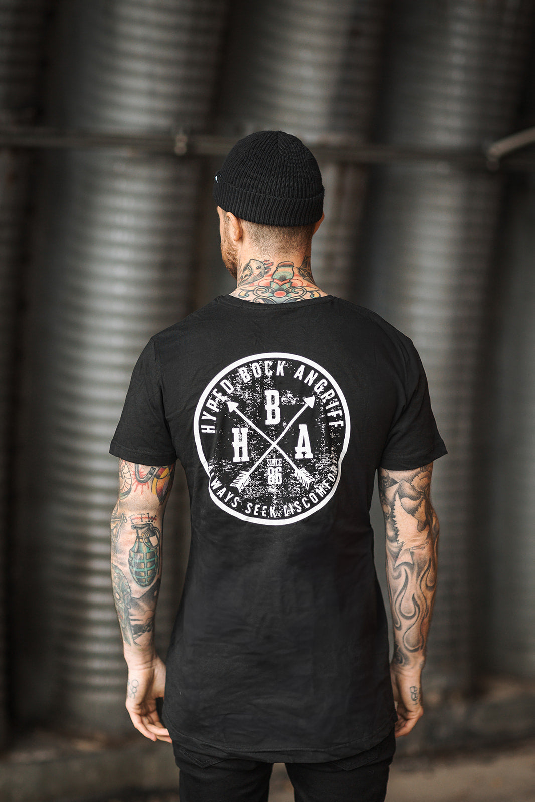 T-SHIRT LONG TEE "HYPED BOCK ANGRIFF EST 1986"