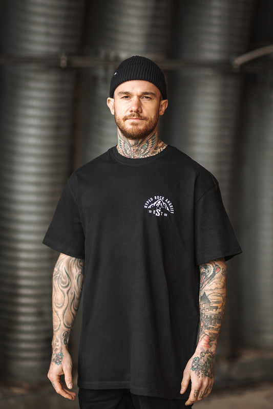 HEAVY OVERSIZE SHIRT "HYPED BOCK ANGRIFF EST 1986"