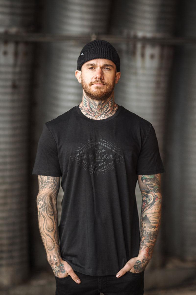 T-SHIRT "SURVIVAL SQUAD" BERGE