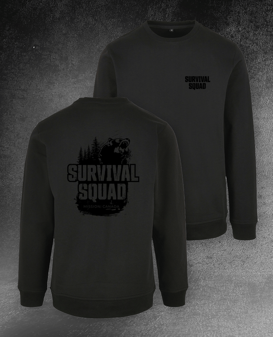 CREWNECK SWEATSHIRT "SURVIVAL SQUAD" BÄR