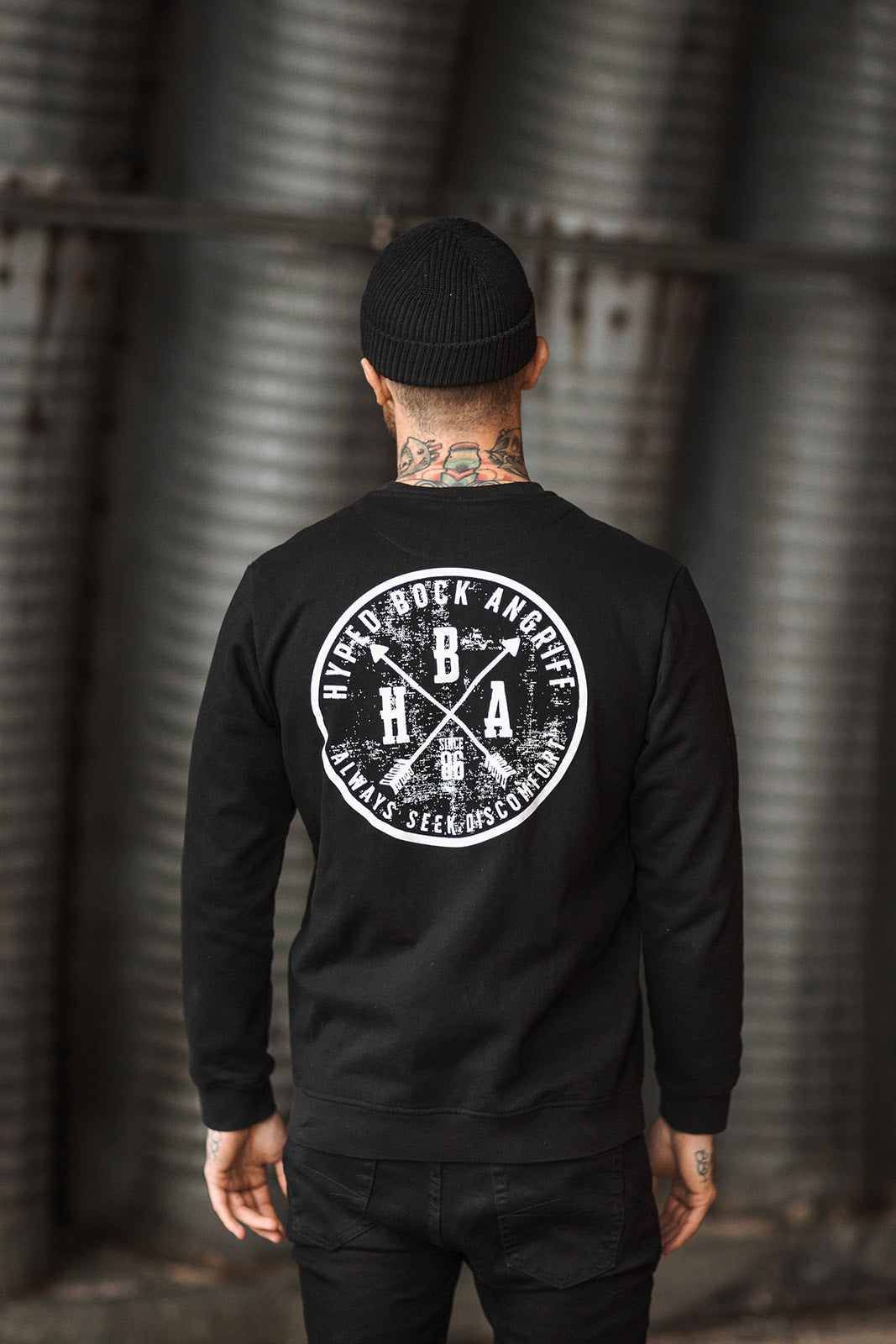 CREWNECK SWEATSHIRT "HYPED BOCK ANGRIFF EST. 1986"