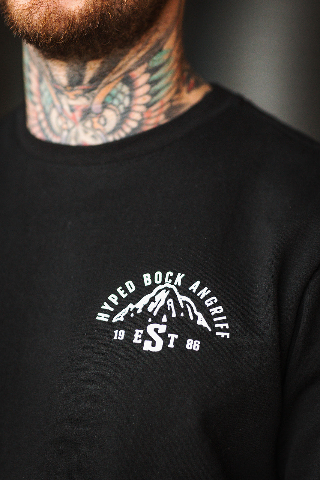 CREWNECK SWEATSHIRT "HYPED BOCK ANGRIFF EST. 1986"