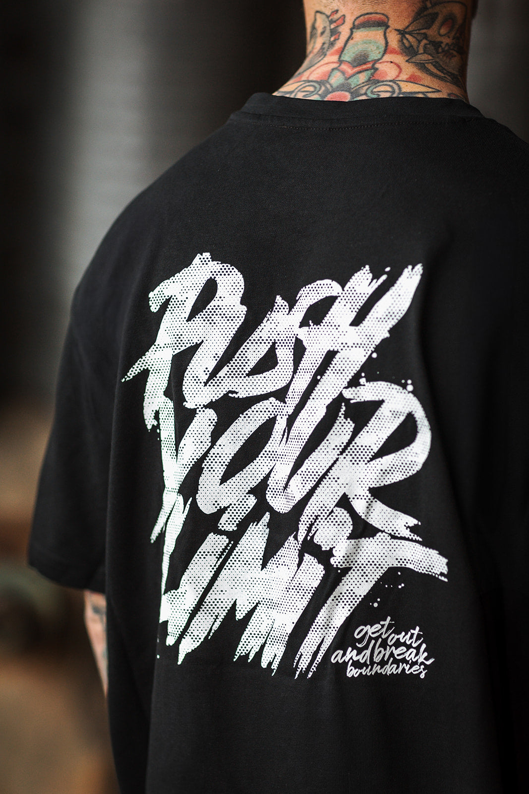 HEAVY OVERSIZE SHIRT "PUSH YOUR LiMiT"