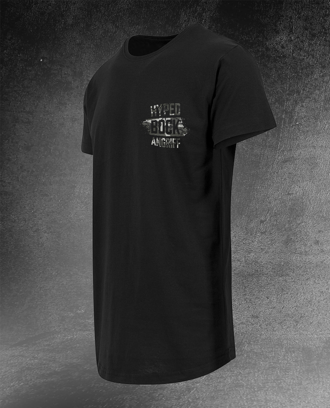 T-SHIRT HYPED BOCK ANGRIFF SCHWARZ